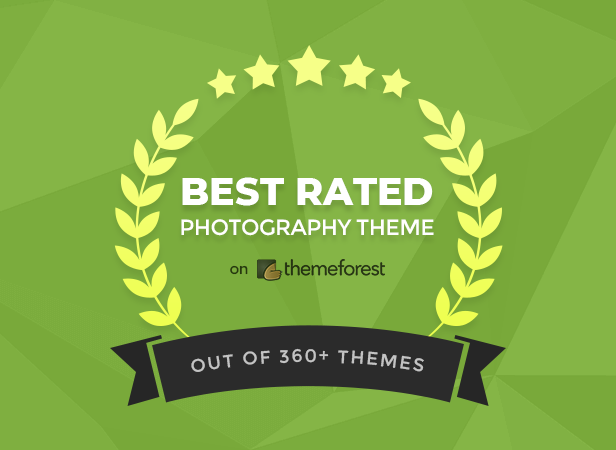 Best Rated Photography WordPress Theme on Themeforest