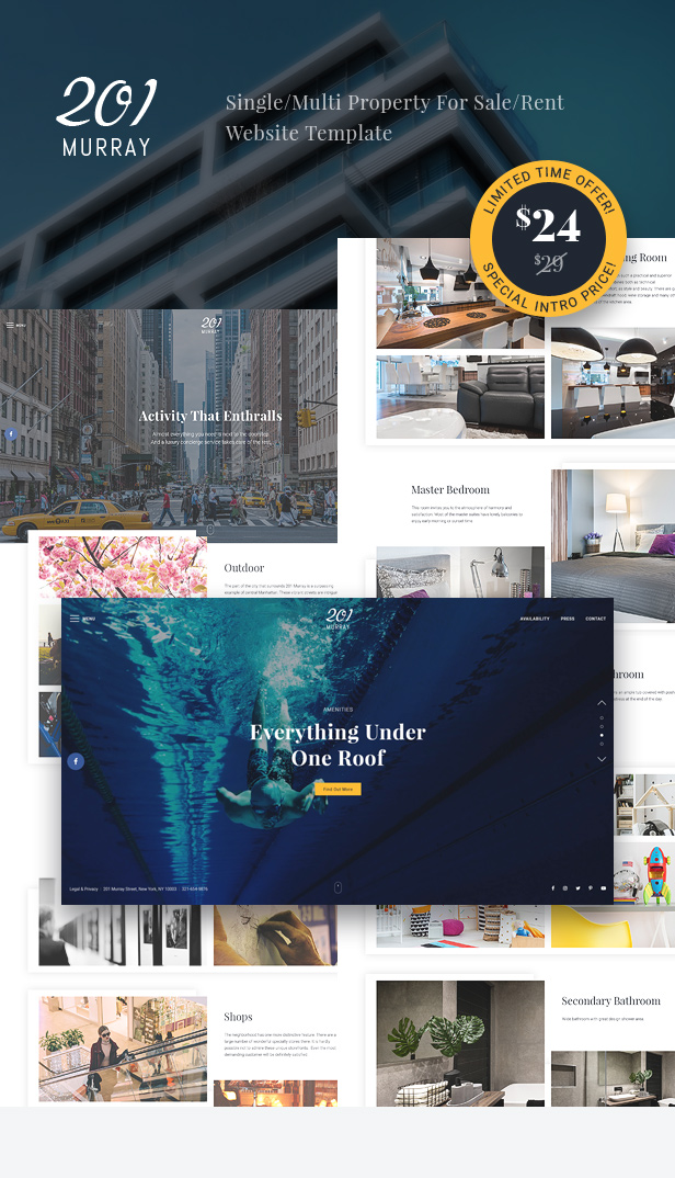201 Murray - Single/Multi Property For Sale/Rent Website Template - 1