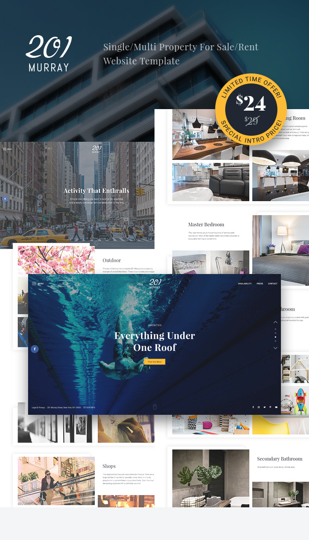 201 Murray - Single/Multi Property For Sale/Rent Website Template