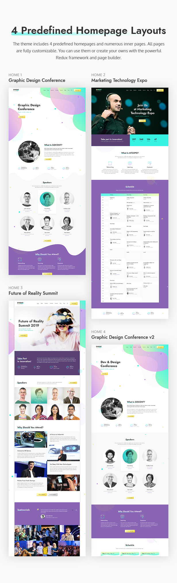 Ewent - Conference & Event Oriented WordPress Theme - 2