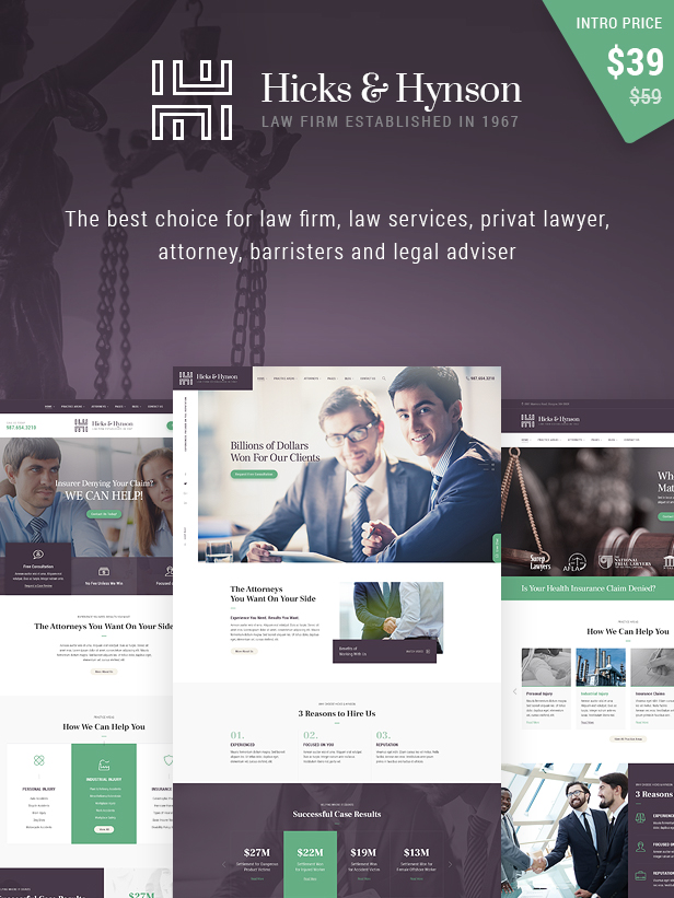 Law and Attorney WordPress Theme