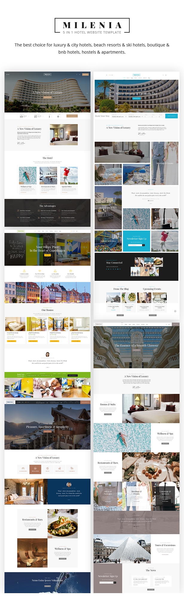 Milenia - Hotel & Resort Website Template - 1