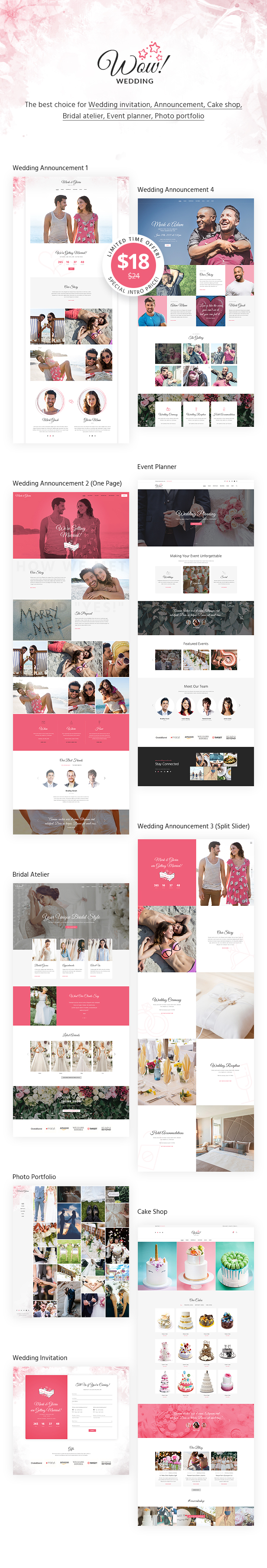 WoWedding - Wedding Oriented HTML Website Template - 1