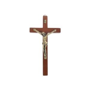 Vintage Wooden Metal Wall Cross