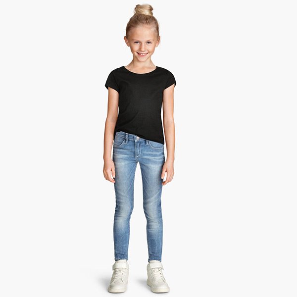 Kids washed denim light
