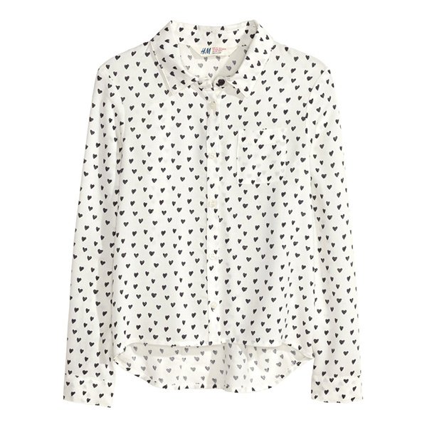 Kids blouses black heart