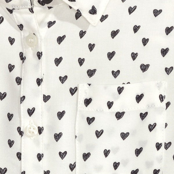 Kids blouses black heart