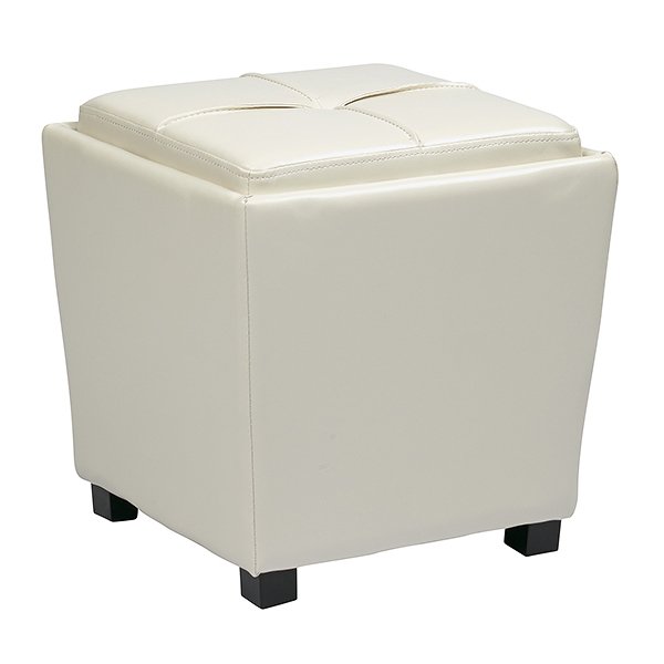 Vinyl Ottoman Set
