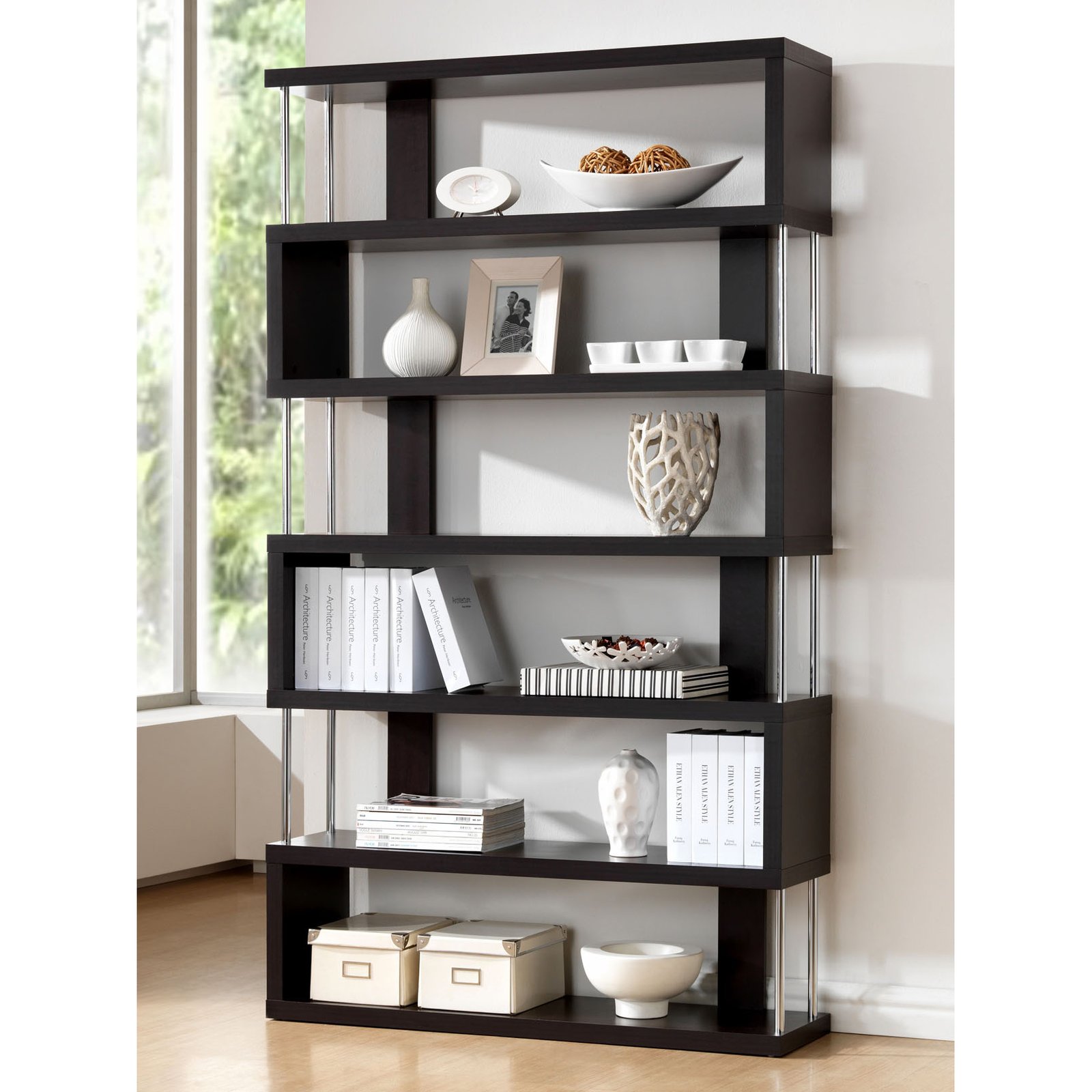 Modern Zig Zag Display Shelving Unit