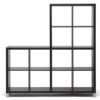 Dark Brown Modern Cube Shelving Unit