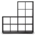 Dark Brown Modern Cube Shelving Unit