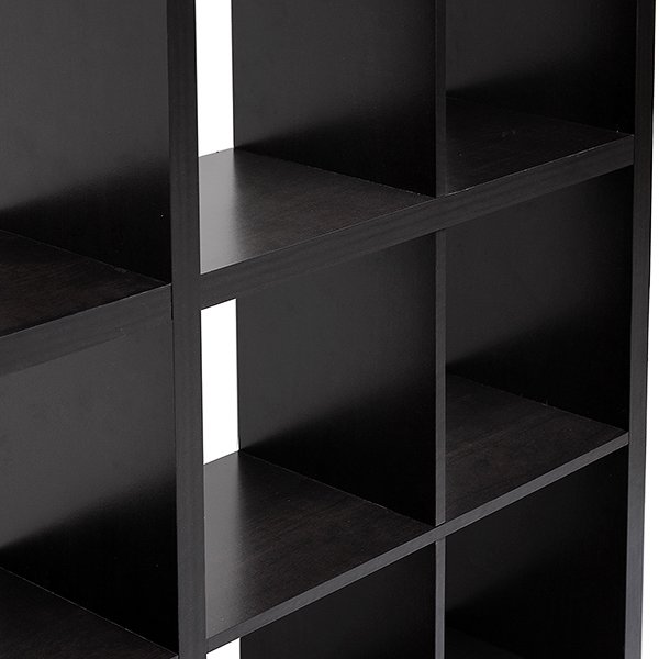 Dark Brown Modern Cube Shelving Unit
