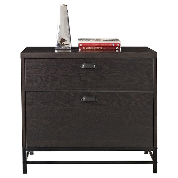 Chocolate Oak Lateral File Cabinet