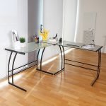 Double Bit Black Workstation/ Desk