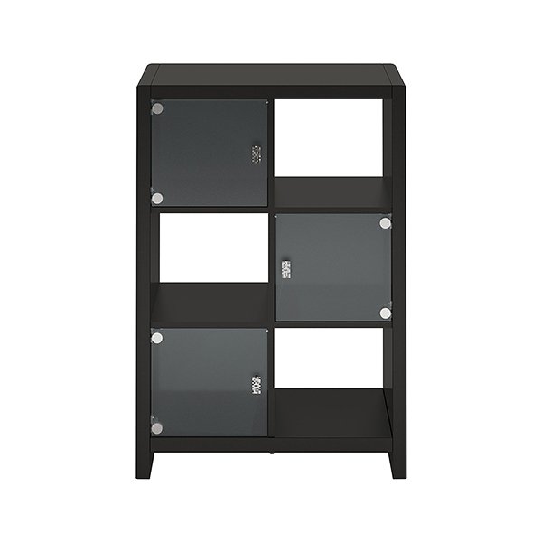6-Cube White Bookcase