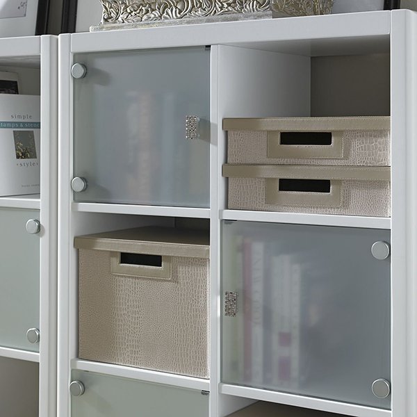 6-Cube White Bookcase