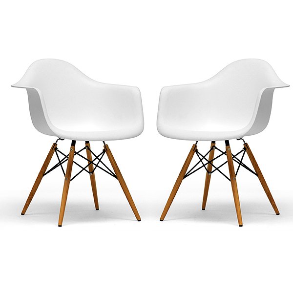 Retro-classic White Accent Chairs