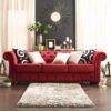 Tufted Scroll Arm Chesterfield Sofa