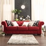 Tufted Scroll Arm Chesterfield Sofa