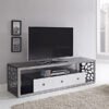 Black Glass Modern TV Stand