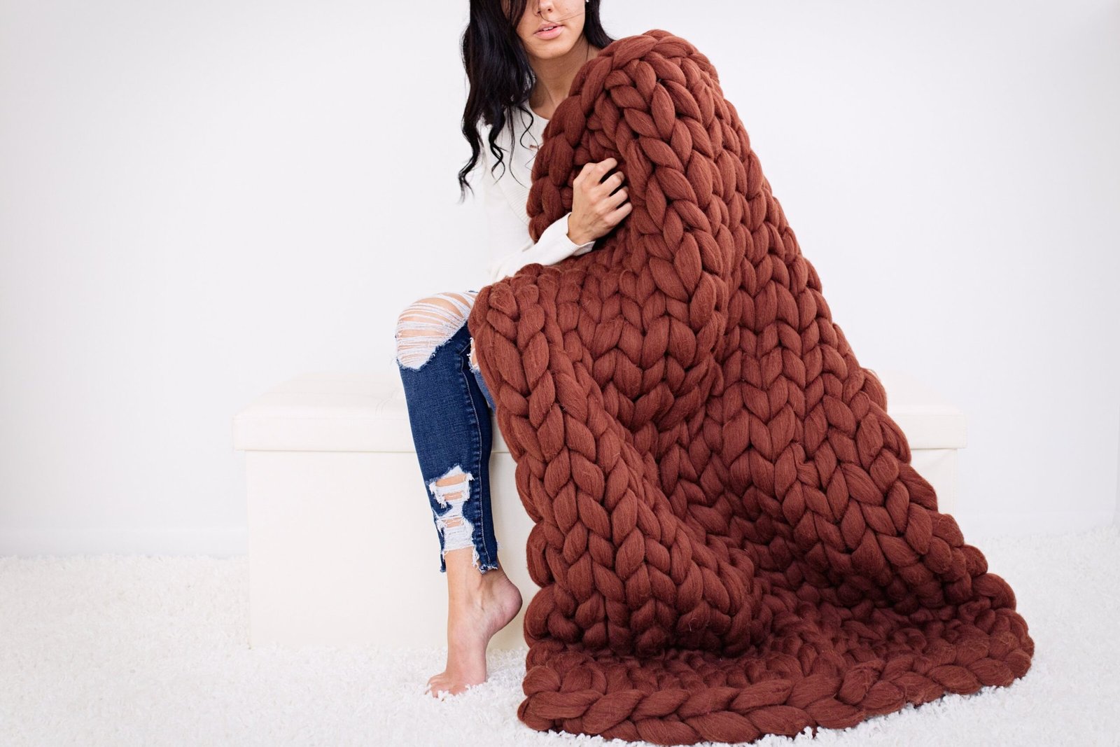 Chunky Knit Blanket - Image 3