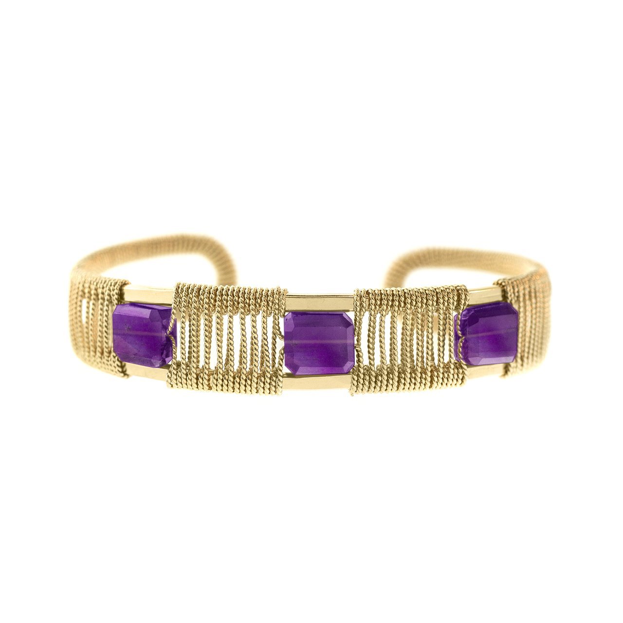3-Stone Twist Wire Cuff