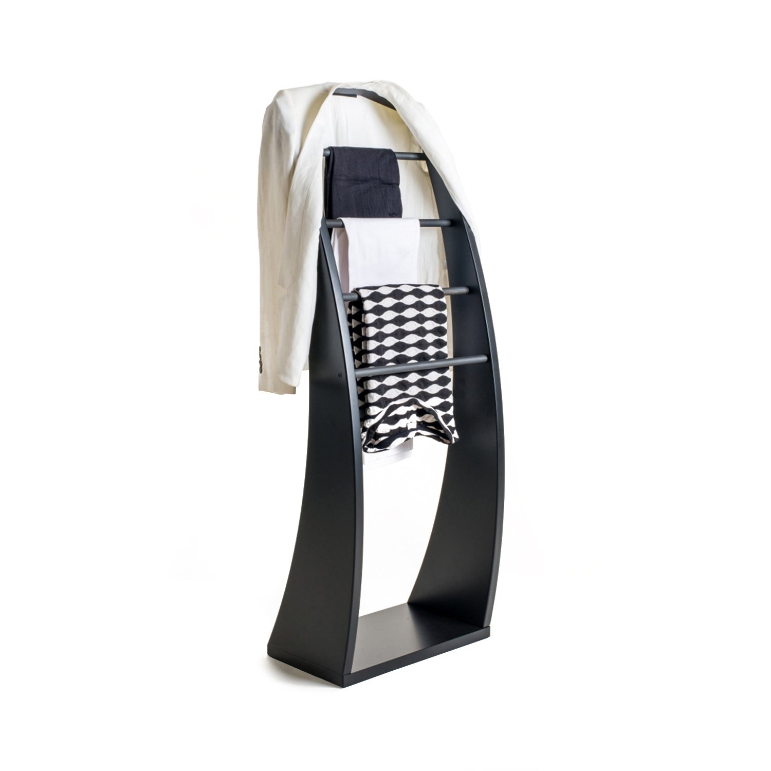 Black Wooden Clothes Stand - Image 16