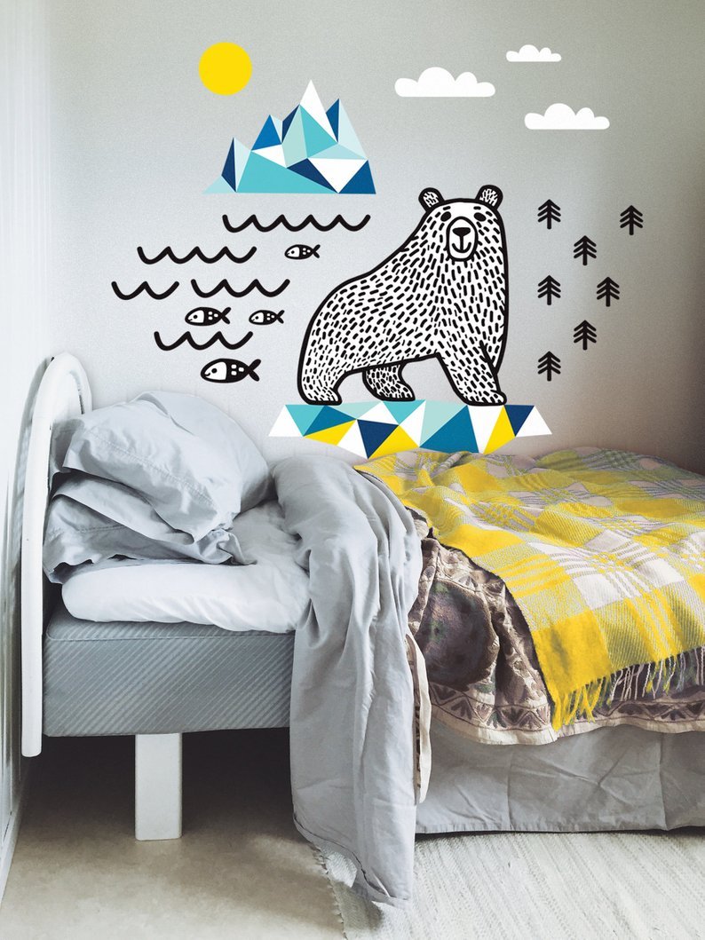 Wild Animal Bear Wall - Image 2
