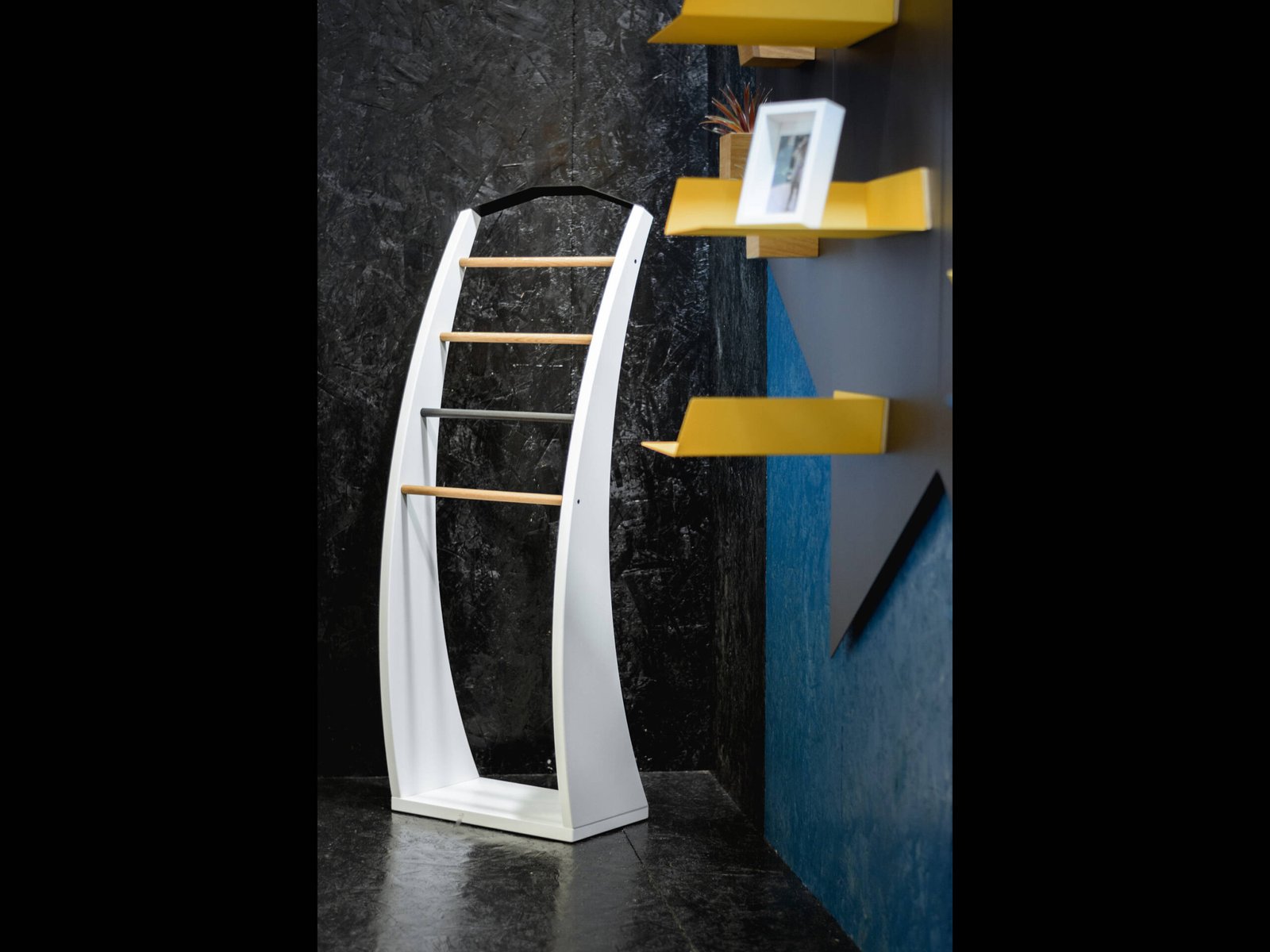 Black Wooden Clothes Stand - Image 13