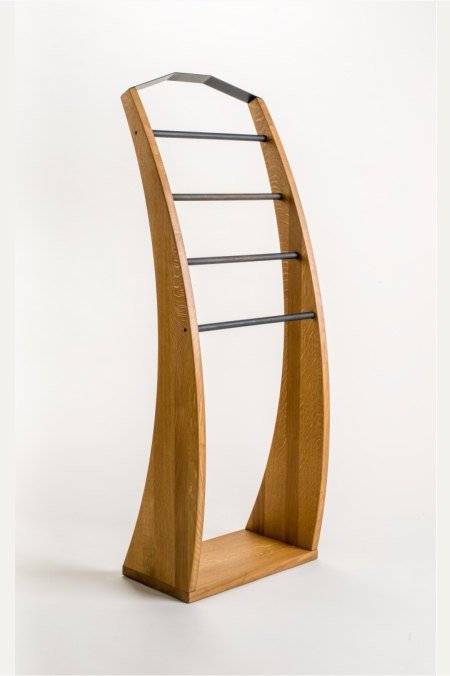 Black Wooden Clothes Stand - Image 8