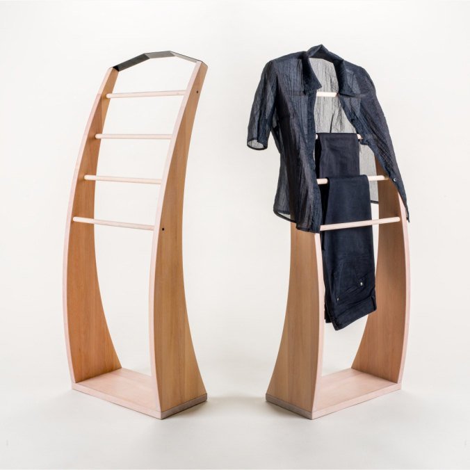 Black Wooden Clothes Stand - Image 11