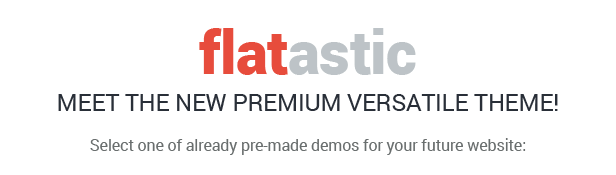 Flatastic - Premium Versatile HTML Template - 7
